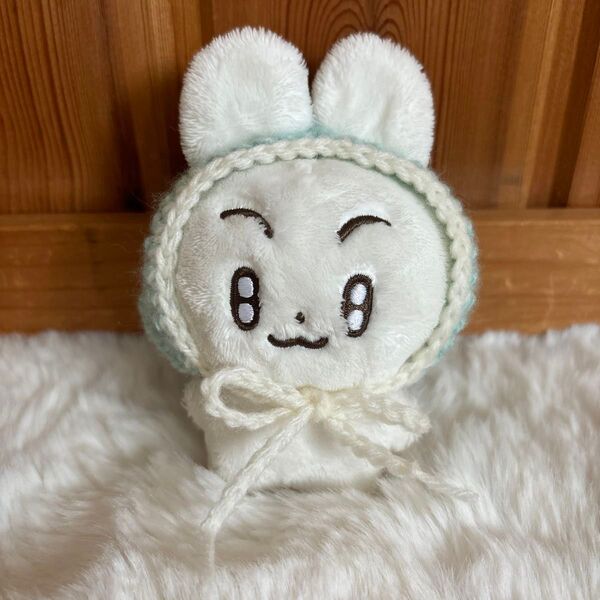 10cmぬい服 バブーシュカ 三角巾 バンダナ 水色 ポバトゥ スビン ぬいぐるみ