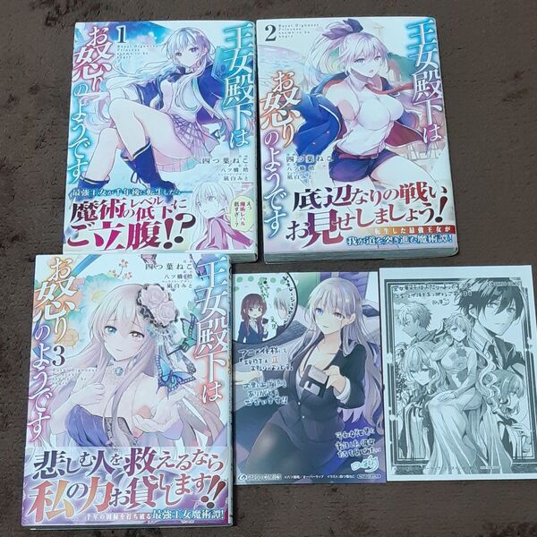 王女殿下はお怒りのようです 1.2.3巻 (ガルドコミックス) 四つ葉ねこ/漫画 八ツ橋皓/原作 凪白みと/キャラクターデザイン
