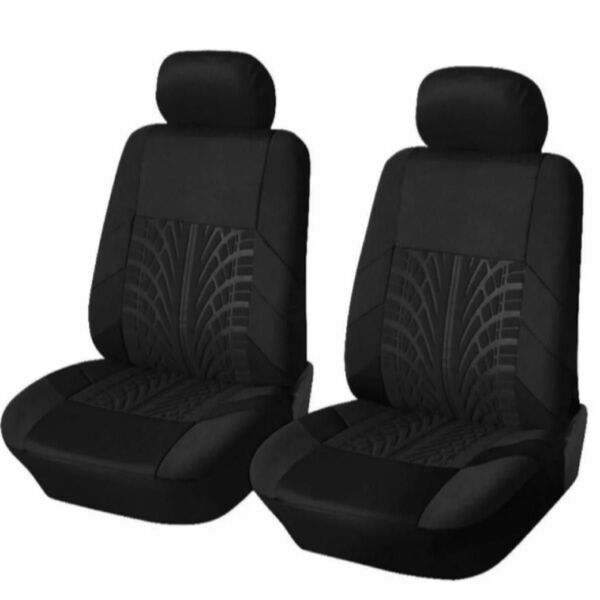 シートカバー 軽自動車 2枚セット 運転席助手席セット ブラック 黒 カー用品 軽自動車 軽トラ 汚れ防止