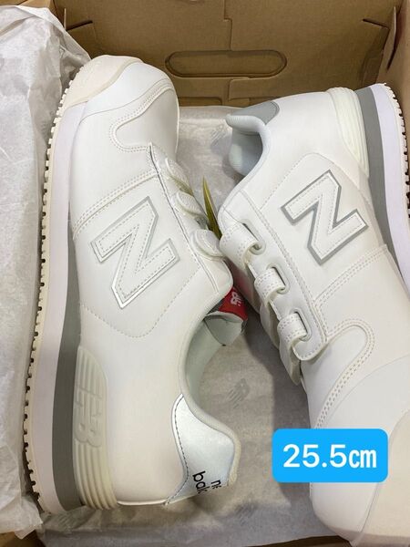 ニューバランス N ew York NY-181 安全靴 マジック ホワイト 25.5㎝