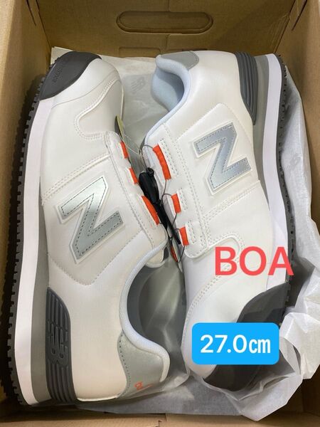 ニューバランス Boston BS-118 BOA 安全靴 ホワイト 27.0㎝