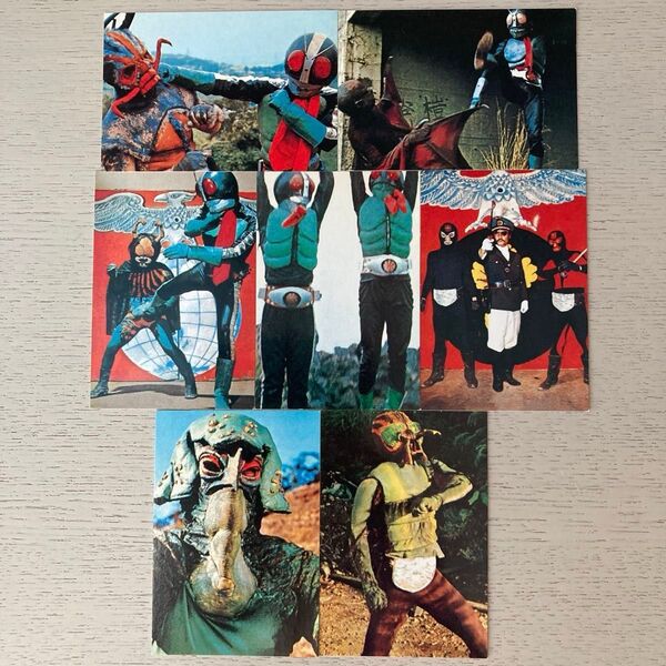 1999カルビー 仮面ライダーチップスカード 7枚セット