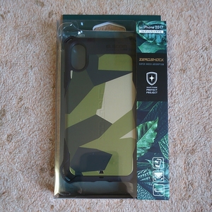 *ELECOM camouflage pattern. iPhone X for ZEROSHOCK TH-A17XZEROT02