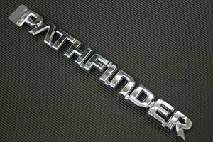 R50テラノ パスファインダー US純正 リアエンブレム PATHFINDER クローム 後期 99～ 新品 NISSAN 背面タイヤ付