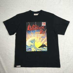 【美品】QUIKSILVER クイックシルバー 2004 WCT Tシャツ ロゴ グラフィック ブラック 黒 Mサイズ サーフィン サーファー ASP