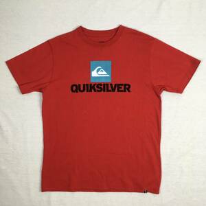 QUIKSILVER クイックシルバー Tシャツ ロゴ グラフィック レッド 赤 Mサイズ サーフィン サーファー QST142620L