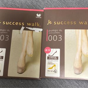 ワコールsuccess walk ビジネス×レッグウェア 24~25cm 2足セット