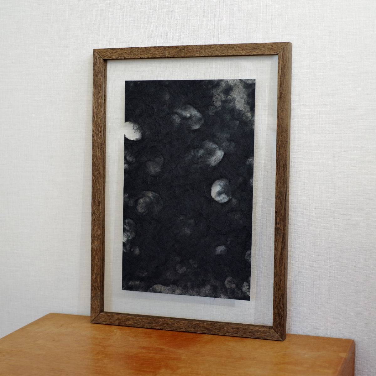 Free shipping Panel Japanese paper Handmade Japanese paper Art panel Japanese paper panel Acrylic A4 Simple Modern Japanese modern Solid wood Ash Black paint, Handmade items, interior, miscellaneous goods, panel, Tapestry