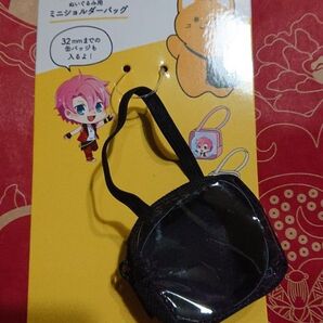 ヲタコレ ぬいぐるみ用 ミニショルダーバッグ 黒 セリア