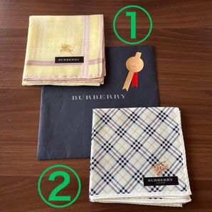 《30日迄の限定SALE》No.11【新品未使用】Burberry(バーバリー)大判ハンカチ 2枚セット