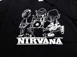 送込 NIRVANA ft SNOOP ロンT 長袖Tシャツ 黒 XLサイズ 