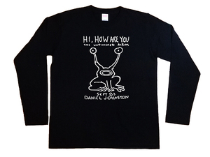 送込 ダニエルジョンストン Hi how are you ロンT 長袖Tシャツ 黒 Lサイズ 