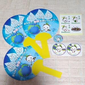 練馬区 ねり丸 うちわ ステッカー 缶バッジ