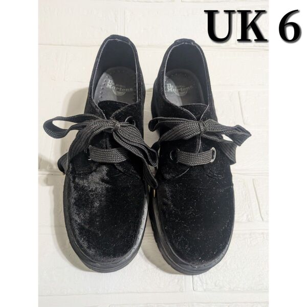 Dr.Martens◆ドクターマーチン◆ベロア素材 厚底【HOLLY】UK 6 ■美品