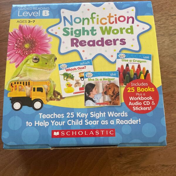 英会話教材Nonfiction Sight Word Readers: Guide Reading Level B,3-7歳用