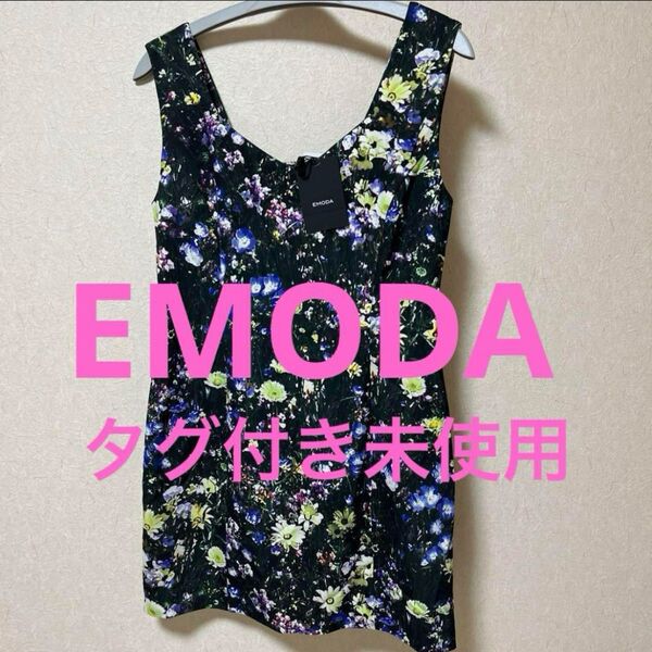 EMODA エモダ 花柄ミニワンピース Sサイズ チュニック