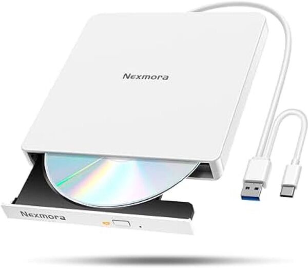 CD DVDドライブ 外付け 静音 DVDプレーヤ