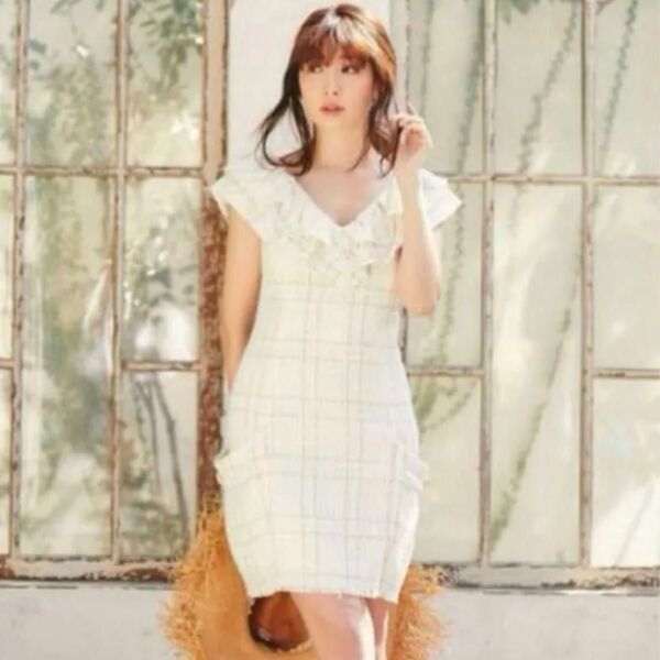 her lip toSummer Tweed Dress