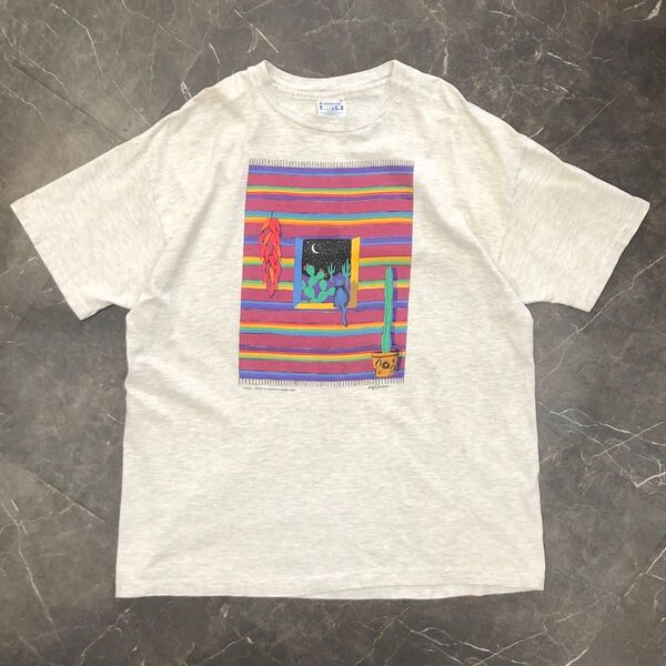 90's Hanes "Nancy E. Lenches" Art T-shirt !!