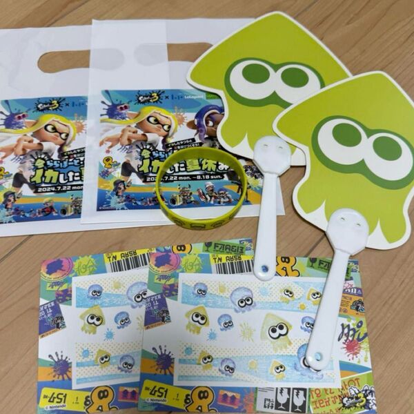 非売品 イカした夏休み スプラトゥーン うちわ ポストカード サイドオーダー ヒメちゃん 任天堂 ★★★