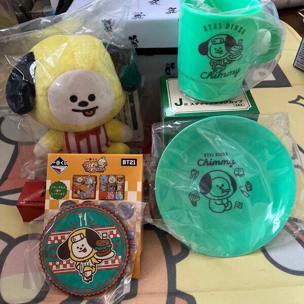 bt21 1番くじ CHIMMY4点セット ファミマ bt21 一番くじ