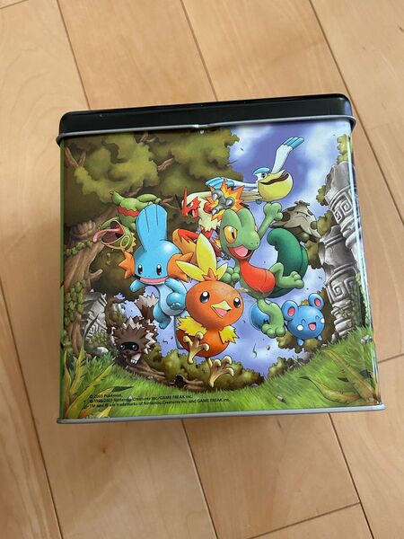 ポケモンセンター 缶ケース アチャモ キモリ ミズゴロウ