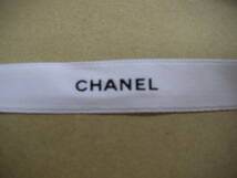 ☆即決*USED【シャネル CHANEL】包装用 ロゴリボン*白*1m27cm☆_画像2