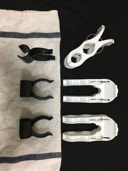 【組合せ、個数相談可】ロッドホルダー ロッドクリップ インテリアバー