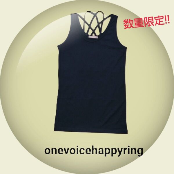 《新品》oty タンクトップ(Tank top) ブラック(no.0200)