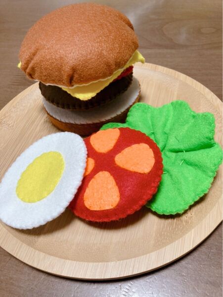 フェルト おままごと ハンバーガー