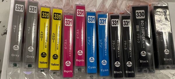 キャノン用 インクカートリッジ BCI-331XL BCI-330XL 12MP 大容量 6色セット12本自由組み合わせ