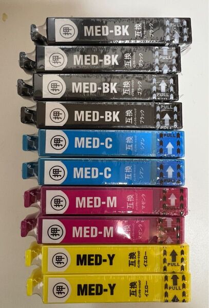 色変更OK MED-4CL 4色10本セット EPSON用互換インクカートリッジ