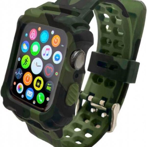 高級 アップルウォッチ バンド 迷彩 apple watch コンパチブル 上質 アップルウォッチ
