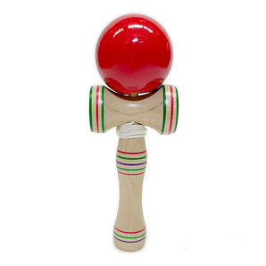 木製けん玉 赤 木のおもちゃ 木製玩具 ケンダマ 知育玩具 対象年齢6歳以上 懐かしのおもちゃ オモチャ 剣玉遊び シンプルな遊び