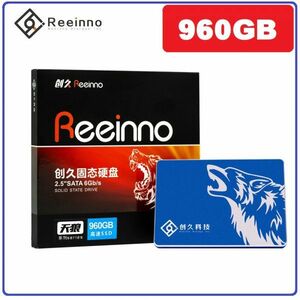 ★新品!!最安値★Reeinno SSD SATA3 / 6.0Gbps 2.5インチ 960GB 3D 高速 NAND TLC 内蔵型 デスクトップ ノートパソコン DE043