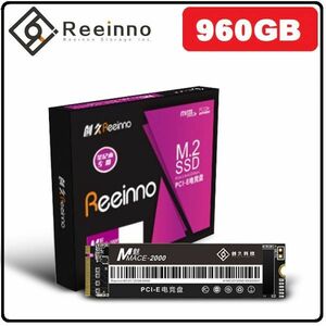 ★新品!!最安値★Reeinno SSD M.2 NVMe PCI-E 960GB 3D 高速 NAND TLC 内蔵型 Mace2000-960 デスクトップ ノートパソコン DE038