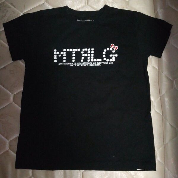 半袖 Tシャツ Mサイズ 黒 MTRLG マテリアルガール ハローキティ コラボ