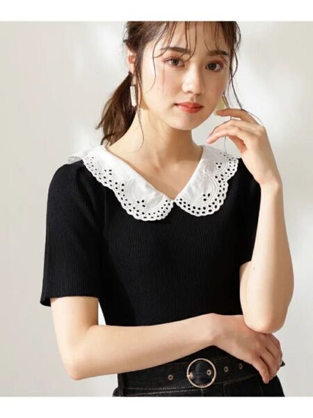 PROPORTION BODY DRESSING 襟付きニット