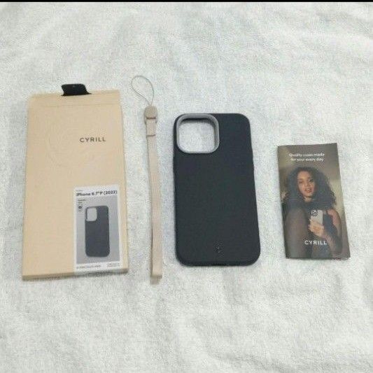 CYRILL iPhone15 pro maxi iPhone 6.7 ケース ストラップ付き
