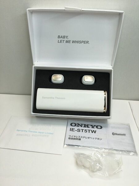g1111 動作確認清掃済 Samantha ONKYO IE-ST5TW サマンサタバサ ワイヤレスイヤホン