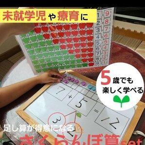 【未就学児】幼児でも楽しく足し算を学べるセット(さくらんぼ算対応)