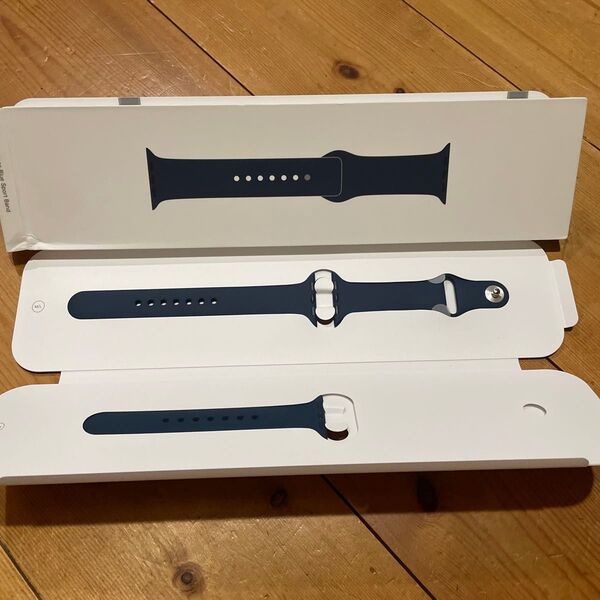 【未使用】アップルウォッチ スポーツバンド アビスブルー