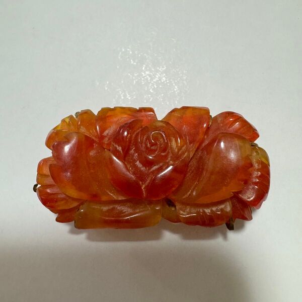 和装小物 帯留め 彫刻 めのう 本瑪瑙
