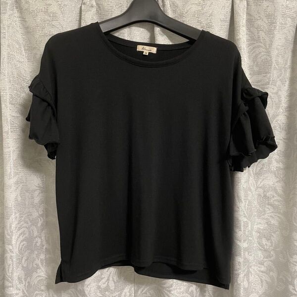美品!アラマンダ*フレア袖カットソー*半袖Tシャツ*Mサイズ