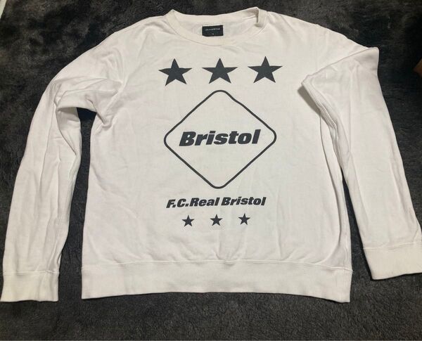 エフシーレアルブリストル Bristol トレーナー ホワイト スウェットトレーナー サイズS