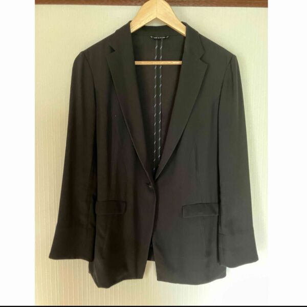 【SALE】COMME CA DU MODE コムサデモード ジャケット 黒 ブラック テーラードジャケット 秋 長袖