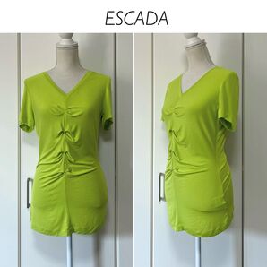 ESCADA ライムイエロー Tシャツ