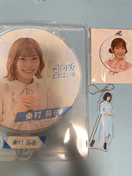 【日向坂46】東村芽依 まとめ売り(ビッグ缶バッジ、キーホルダー、日向坂くじ缶バッジ)