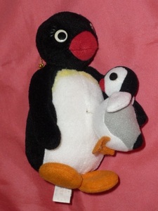 激レア！1996年 PINGU ピングー ママ＆ピンガ ぶるぶるぬいぐるみ （非売品）