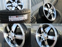 COSMIC DIAVOLETTO VALERIO 15x6J +33 6-139.7 BK/POL HANKOOK RA08 195/80R15セット 200系ハイエース レジアスエース_画像4